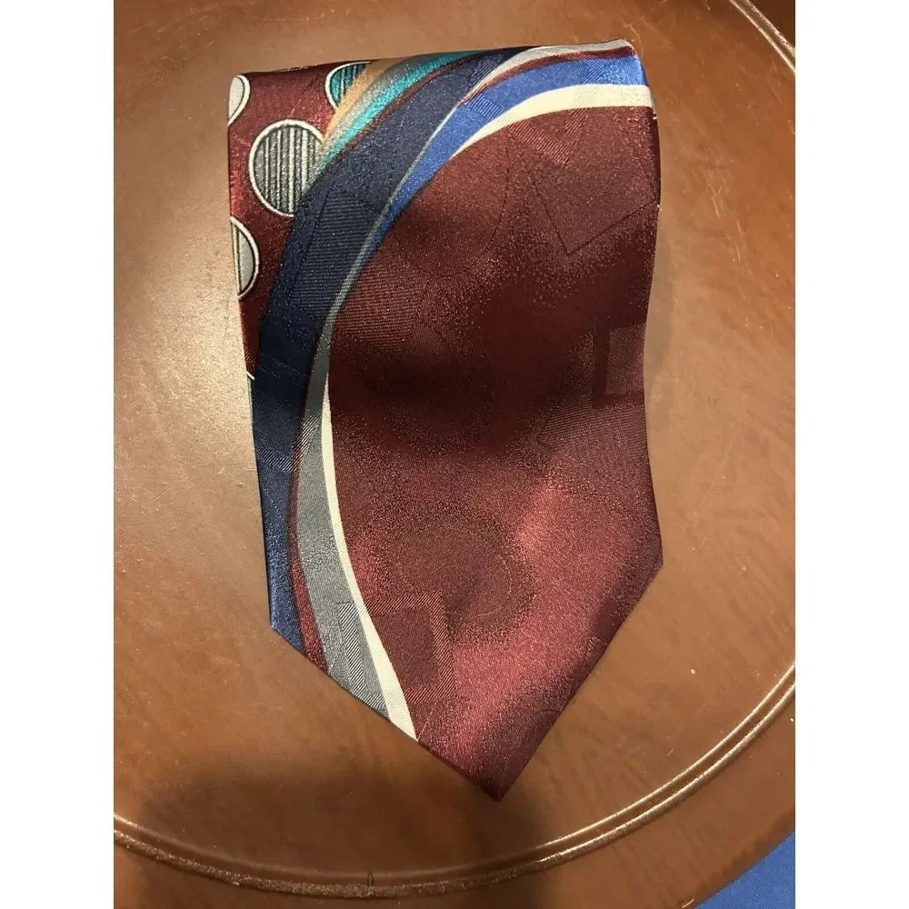 Vintage Novelty Neck Tie Abstract Thinking Of You 